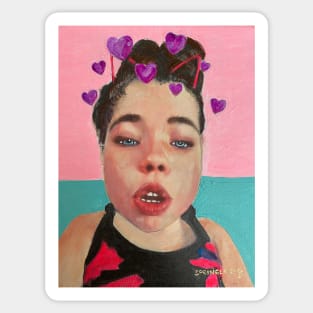 Portrait of Ainsley Sticker